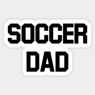 Soccer Dad (black) Sticker